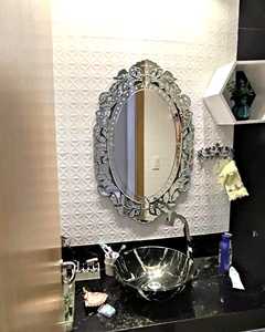 Premium Silver Venetian Wall <b>Mirror</b>, Oversized Rectangular Accent <b>Mirror</b> for Entryway, Fireplace Mantel & Modern Home Decoration - Product Image 2