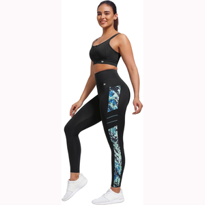 Leggings de yoga personnalisés pour femmes, pantalons de sport taille haute extensibles, vente en gros, vêtements de sport fabriqués au Pakistan, service OEM - Product Image 1