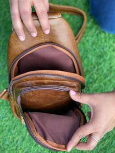 Nouvelle vente chaude élégant unisexe en cuir véritable sacs de voyage à bandoulière sac à main multi-usages sacs d'argent de haute qualité utiles sacs de poitrine - Product Image 6