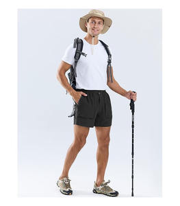 Pantalones Cortos Casuales para Hombre, Corte Clásico, Tejido Terry, Cintura Elástica Alta Bordada, Antiarrugas, Multibolsillos, Personalizables, para Uso Diario - Product Image 4