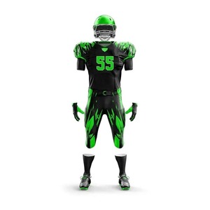 New Arrival American Football Uniform Set Custom Logo 100% Polyester Factory-Made High Quality Competitive Price Short Quick Dry - Product Image 2