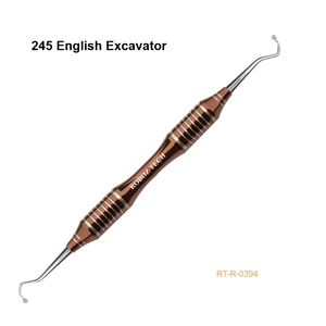 Excavateur dentaire manuel ergonomique 243 à motif anglais en acier inoxydable et cuivre, certifié CE par Roboz Tech Pakistan - Product Image 3