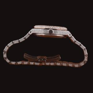 นาฬิกาข้อมือผู้ชายสวยงาม คอลเลคชั่นเพชรโมอิสซาไนต์ ขนาด 41 มม. ประดับเพชรเต็มเรือน ดีไซน์หรูหรา พร้อมฟังก์ชั่นวันที่อัตโนมัติ - Product Image 4