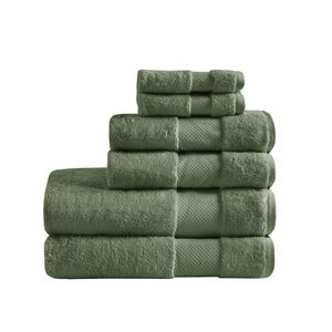 Set di 6 Asciugamani da Bagno in Cotone per Rilassarsi e Rinfrescarsi - Product Image 3