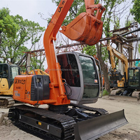 Excavatrice utilisée d'origine japonaise Hitachi ZX70 Excavatrice d'occasion d'origine japonaise de 7 tonnes à vendre