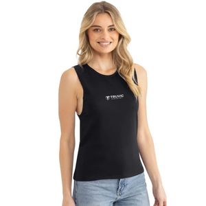 Camiseta sin mangas premium para mujer, estilo festival, de mezcla de algodón suave y transpirable, para uso casual y eventos. - Product Image 1