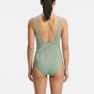 Traje de Baño Elegante para Mujer, de Una Pieza, con Estampado por Sublimación Personalizado, de Secado Rápido, Tejido Elástico, para Playa, Piscina y Deportes - Product Image 4