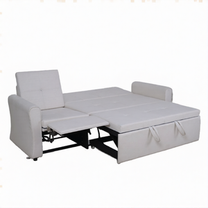 Canapé convertible moderne trois places avec cadre métallique et revêtement, multifonctionnel, pour salon, grand format, pour adultes, idéal pour la détente - Vente en gros - Product Image 5