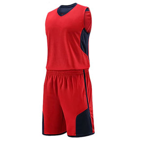 Nouvelle tenue d'équipe de basketball OEM, confortable, réversible, style américain, en plusieurs couleurs unies - Product Image 2