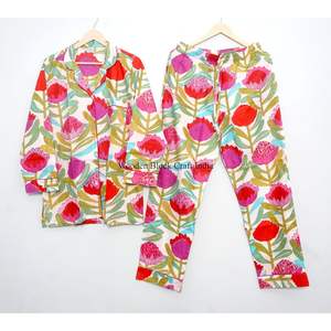 Conjunto de Pijama de Algodón de Última Moda para Mujer, Ropa de Dormir Cómoda, Vestido de Pijama para Damas de Honor, Conjunto de Pijama de Algodón para Adultos - Product Image 1