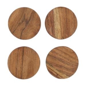 Sous-verres en bois naturel faits à la main, patchwork, design emboîtable, antidérapants, résistants à la chaleur, prix d'usine - Product Image 6