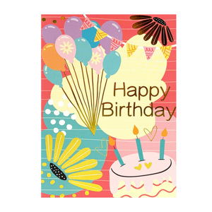 Carte de vœux pop-up en papier premium avec estampage doré et design unique pour occasions spéciales - Product Image 1