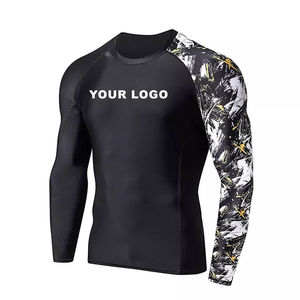 Rashguard UPF 50+ pour hommes avec tissu anti-humidité, idéal pour le surf, la natation et les activités de plein air OU BJJ - Product Image 1