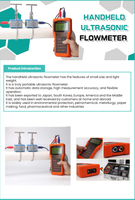 BST 4-20mA LCD High Accuracy Variable Area Water Flow Meter DN25-DN1200 Clamp-on Sensor Liquid Fluid OEM UF Model