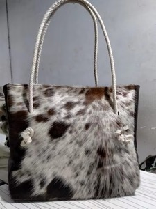 Sac fourre-tout en cuir de vachette véritable vintage grande capacité portable du fabricant - Product Image 4