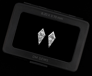 OM GEMS, Diamantes Sintéticos Cultivados en Laboratorio con Certificación IGI, 0.55CT 3CT HPHT CVD, Corte Kite, EF VVS-VS1, Par Único de Diamantes de Laboratorio - Product Image 6