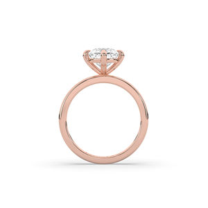 Bague en or 14 carats légère avec diamant de laboratoire taille coussin de 2,00 carats, design contemporain unique, vente en gros, approvisionnement en bijoux fins durables - Product Image 3