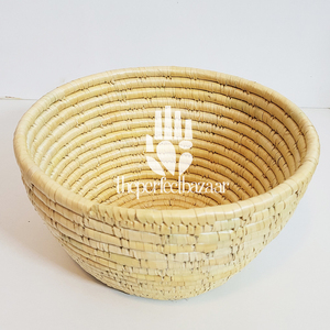 Bol en herbe de Moonj naturelle sculpté à la main, classique, pour usage quotidien, écologique, durable, mini format, multi-usages - Product Image 1