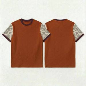 เสื้อยืดโอเวอร์ไซส์ปักโลโก้ตามสั่ง ทรงหลวม ไหล่ตก ผ้าฝ้าย 100% เย็บสองชั้น ทนทาน เนื้อผ้าหนา สไตล์สตรีทแวร์ สำหรับผู้ชาย - Product Image 2