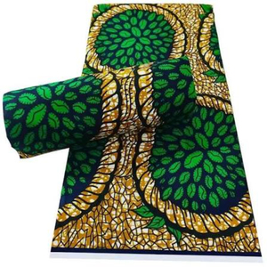 Tissu géotextile uni teint avec logo africain en wax, polyester/coton, léger, tissé chevrons, 250 GSM, pour sacs de vêtements - Product Image 4