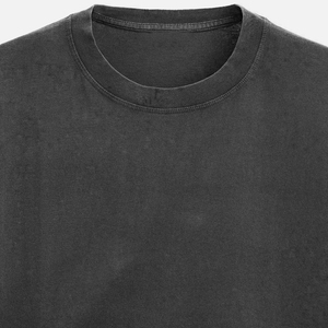 เสื้อยืดโอเวอร์ไซส์สีดำผ้าฝ้าย แขนสั้น คอกลม ทรงพอดีตัว สไตล์สตรีทแวร์ สำหรับผู้ชาย - Product Image 4