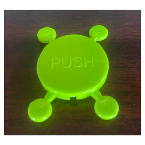 Bouchon rond en plastique à bouton-poussoir moulé par injection PP sur mesure, fermeture à clipser, 2g/10min MFR pour emballage de quincaillerie - Product Image 1