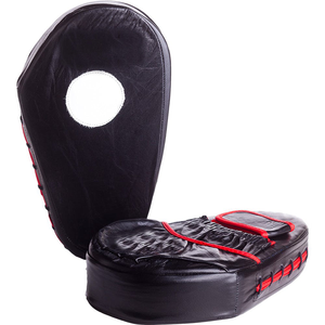 Coussinets de boxe Focus Mitts, coussinets de main en cuir incurvé pour MMA, Kickboxing, Arts martiaux, Muay Thai, poinçonnage rembourré - Product Image 6