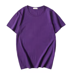 Camiseta de Alta Calidad, 260 g/m², de Algodón y Fibra de Bambú, con Logotipo Personalizado Bordado, Diseño de Impresión Extra Grande, Larga y Gruesa - Product Image 2