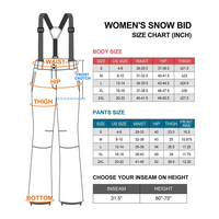 Combinaison de ski unisexe imperméable -Tex avec fermeture éclair, coupe-vent, isolation en polaire, grande taille pour adultes, snowboard d'hiver
