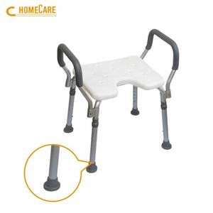Silla de baño plegable higiénica para ancianos con brazos - Product Image 2