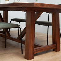 Table de salle à manger moderne en bois massif L130 X L70 Vente en gros d'usine OEM disponible