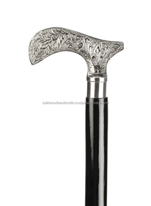 Bastón de madera de Venta caliente con nuevo diseño mango de latón bastón plegable para caminar bastones decorativos para caminar - Product Image 5