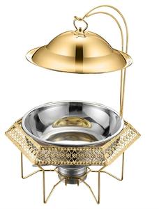 Les supports métalliques pour réchauds à buffet favorisent une réapprovisionnement efficace des aliments lors d'événements très fréquentés, tout en maintenant une résistance structurelle sous des charges alimentaires importantes. - Product Image 5