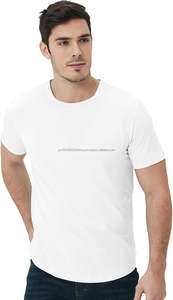 T-shirt à manches courtes en soie glacée, tendance, de marque, ample, grande taille, avec logo personnalisé, design tendance - Product Image 2