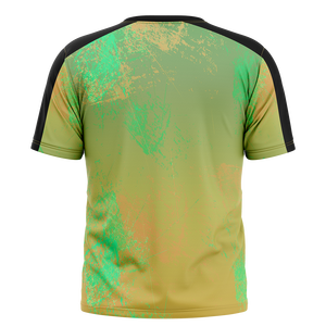 เสื้อยืดเจอร์ซีย์แขนสั้นผู้ชายแบบสวมใส่สบาย ปรับแต่งได้ ผลิตจากผ้าถักโพลีเอสเตอร์ 100% คอกลม เหมาะสำหรับเล่นกีฬา  รับสกรีนลายแบบซับลิเมชั่น - Product Image 2