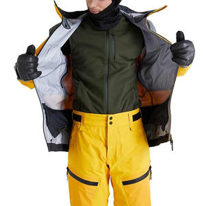 Vestes de ski pour hommes de haute qualité, coupe-vent, imperméables, réfléchissantes, respirantes, couleurs et tailles personnalisables, vêtements de ski OEM - Product Image 3