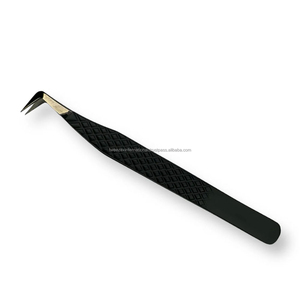 Pince à épiler en acier inoxydable en forme de fleur, pince à épiler à pointe fine pour sourcils, pince à épiler en forme de fleur pour cils - Product Image 1