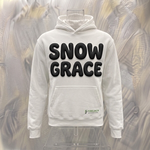 Sweat-shirt à capuche pour homme FIREJACK INTERNATIONAL Snow Grace, 100% coton, imprimé en relief, vêtements d'hiver décontractés, design avec poche - Product Image 3