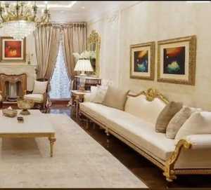 European Style Hand Curved <b>Living</b> <b>Room</b> <b>Sofa</b> Furniture Royal Classic <b>Sofa</b> Set Antique Fiber Upholstered For Home Villa Weddings - Product Image 2