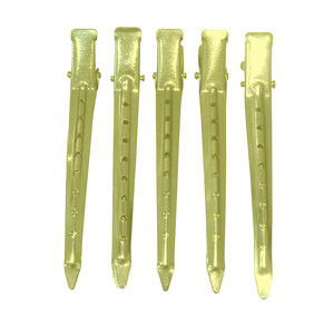 Pinzas de Pelo Profesionales Multiusos Tipo Pico de Pato, Pinzas de Aligátor para Peinar y Posicionar, Pinzas Metálicas de Seccionamiento para Salón con Orificio - Product Image 3