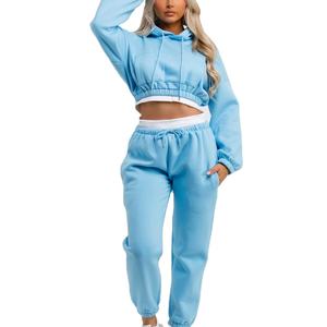 Conjunto Deportivo de Terciopelo de 2 Piezas Personalizado para Mujer, Atuendo Informal de Felpa Suave con Sudadera con Cierre y Pantalones Deportivos - Product Image 5