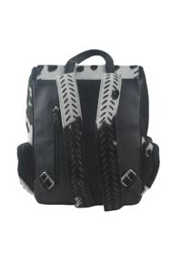 Mochila de piel de vaca genuina de estilo occidental hecha a mano para hombres y mujeres, bolso inspirado en bohemio con cierre de cremallera Vintage - Product Image 3