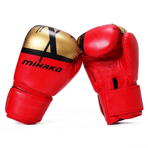 Alta calidad personalizado impreso 8oz y 12oz cuero de vaca PU Muay Thai guantes de boxeo nueva llegada para deportes y artes marciales - Product Image 1