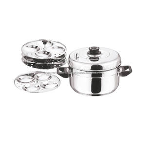 Vaporera de Acero Inoxidable Ecológica para 4 Platos de Idli con Asa de Baquelita, Resistente y de la Mejor Calidad - Product Image 2