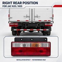 Feu arrière de camion 24V OE 3773920E0 Côté droit pour JAC N35 N55 N75 – Feu combiné arrière stop, clignotant et marche arrière HFC1040