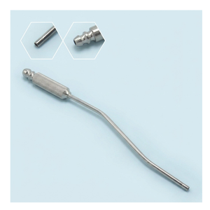 Aspirador Dental de Acero Inoxidable Alemán de Grado OR, Punta Angulada para Extracción de Saliva Oral, para Cirugía de Implantes - Product Image 6