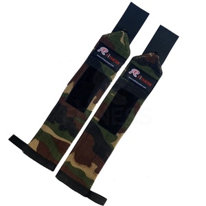 Muñequeras de Algodón de Doble Capa Resistentes con Costuras Reforzadas para Levantamiento de Pesas y Entrenamiento - Product Image 2