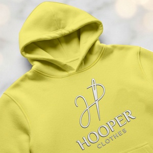 Top Sale Hooper Clothes Sustainable Light Yellow Color Men's Winter Pullover Street Wear <b>Hoodies</b> Custom Design Lined Breathable - Product Image 5