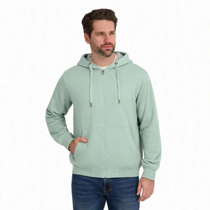 Men Full Zip Up <b>Fleece</b> Hoodie Sherpa <b>Lined</b> Hooded <b>Sweatshirt</b> Casual Winter Outerwear Warm Heavyweight Active Jacket - Product Image 1