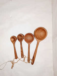 ช้อนไม้อะคาเซียขนาดกลางสำหรับเสิร์ฟไอศกรีมหรือสลัด - Product Image 2